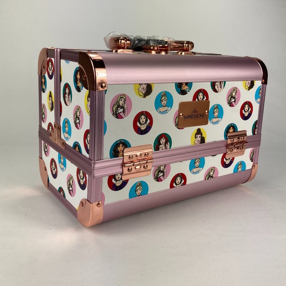 NEW! Disney Princess "Dream" Slaycase, Travel Vanity Makeup Case, Rose Gold Trim